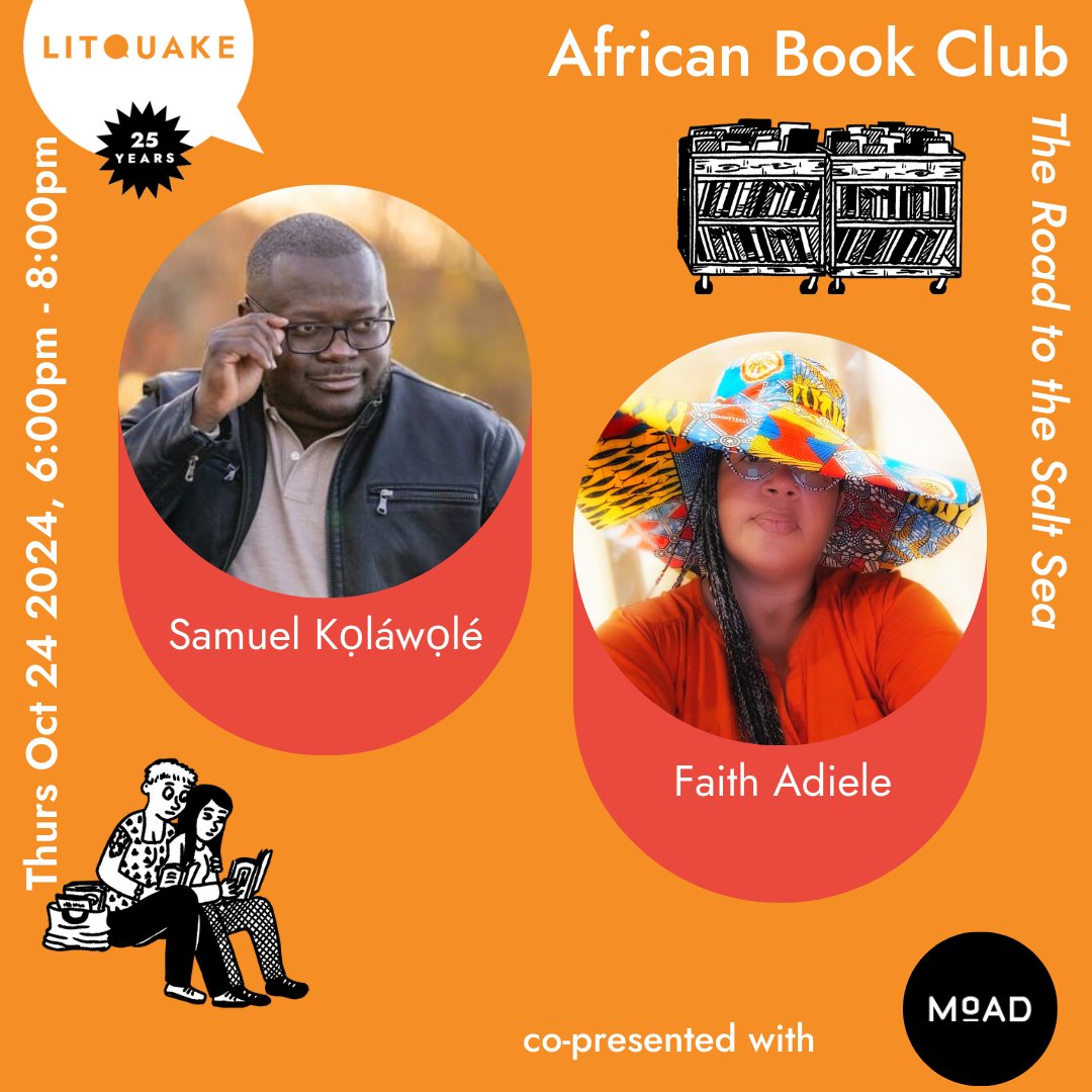 Brattleboro lit Fest done and dusted.  Next up: San Francisco's Litquake Festival, in conjunction with the <a href="/MoADsf/">MoAD</a> The event will take place at MOAD, 685 Mission St (at 3rd), San Francisco, on Thursday, October 24, 2024, at 6 p.m.