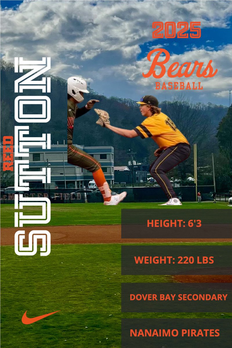UPikeBase's tweet photo. Help us welcome our newest commitment to Bears Baseball, Reed Sutton! An incoming freshman from Dover Bay Secondary and traveling from Nanaimo, BC! #climbthemountain https://t.co/zGm5FHEl4W