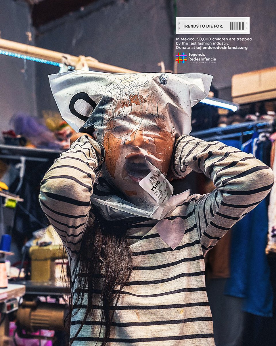 Inside 227: VML, Mexico City, highlights the 51,000 children forced to work in Mexico’s textile industry due to fast fashion in this powerful campaign for Tejiendo Redes Infancia ONG.

See more in Issue 227: luerzersarchive.com

#LurzersArchive #FastFashion #Advertising
