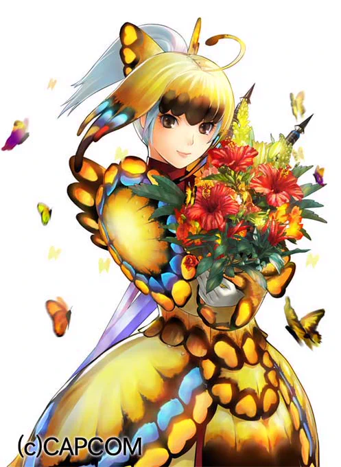約13年ぐらい前仕事     【モンスターハンター ハンティングカードゲーム】  「キリン装備」の絵と「パピメル装備」の絵をUP#モンハン #TCG 