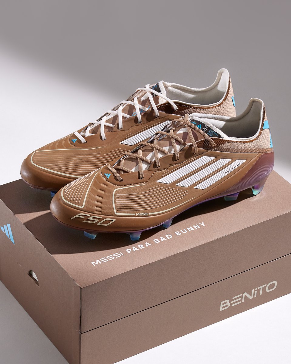 ProD_Soccer's tweet photo. Dropping Oct 26 at Pro:Direct Soccer 👀 The limited edition adidas F50 Messi x Bad Bunny collaboration celebrates a mutual respect of two artists 🔥 https://t.co/c4V7fNxjBR