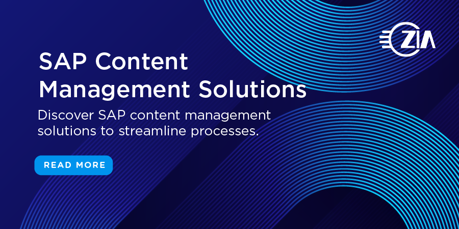 ziaconsulting's tweet photo. Check out our new blog on #SAP Content Management Solutions. Working with Zia to implement a content and archive management strategy reduces database growth by moving content to our Appliance. Learn more here: https://t.co/DGH5Xk2E74
#SAP #SAPArchiving https://t.co/DTogXauIbM