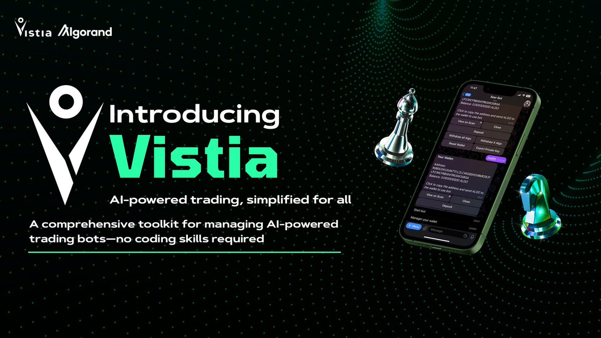 14/14 📈 @VistiaAI: an advanced trading bot offering automated crypto  trading through Telegram integration.
