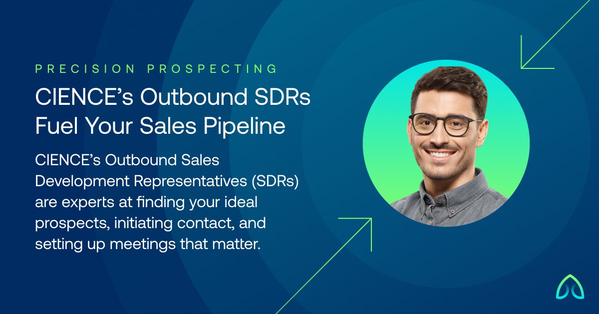 Looking for high-quality leads?
CIENCE’s Outbound SDRs deliver precision prospecting to fuel your sales pipeline.

🔹 Targeted outreach to decision-makers
🔹 Personalized, multi-channel engagement
🔹 Scalable results for your business growth

#OutboundSDR #B2BSales #CIENCE