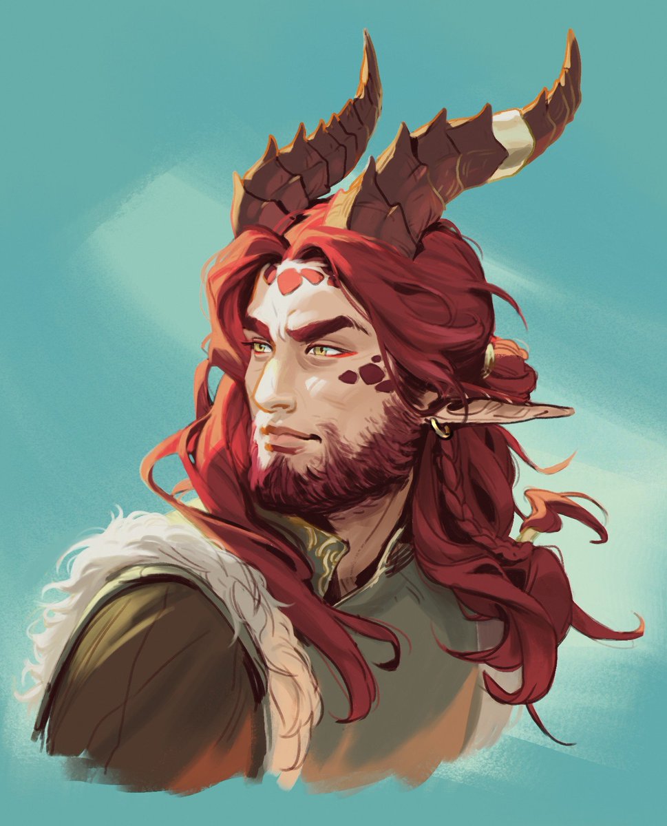 PF2eNorwich's tweet photo. Alrighty twitter lets see your #Pathfinder2e characters and hear their lore! I wanna see em! Give em to me!
In the mean time, here's my character the ex-thaumaturge now summoner Ockyhov, a Vishkanyan who was turned to the sides of nature by a Chimera inhabiting his very soul! https://t.co/dD2LntPFHo