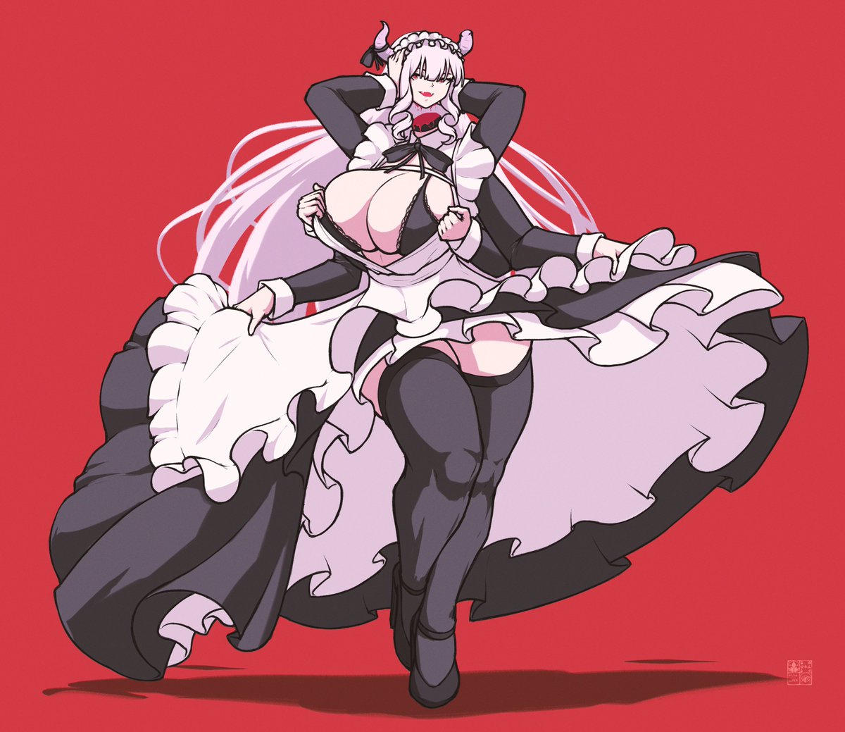 RereTheFourth's tweet photo. dullahan maid https://t.co/KIQSxEqA9p