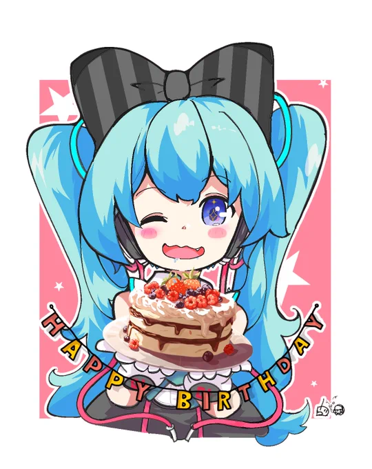 今日も誰かの誕生日#初音ミク 