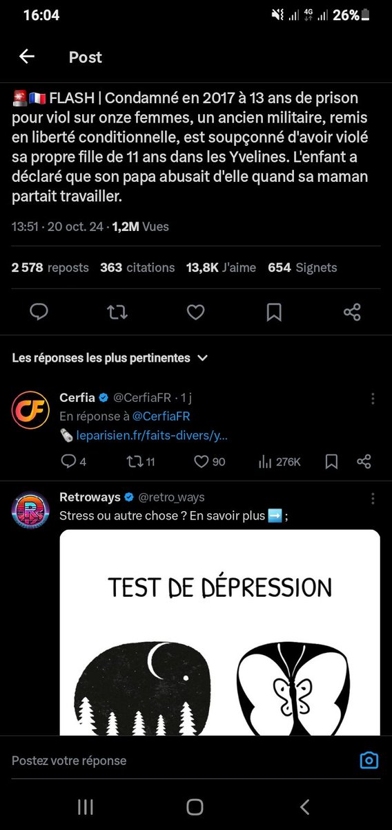 Kazlones's tweet photo. @CerfiaFR Pourquoi ce mec est dehors déjà ? 

La pub du test de dépression qui tombe à point nommé https://t.co/P0VgRu7vZJ