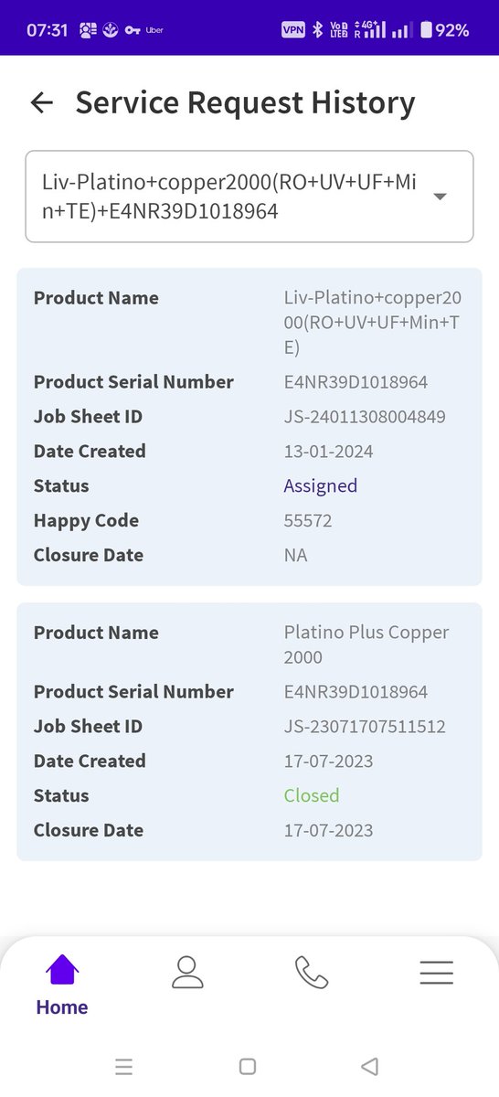 shamsh2002in's tweet photo. @LivpureSmart @LivpureSmart @LivpureSmrtHome  I created service request for my Water purifier around 8 months back but still no one visited. While selling commitment was high but practically seems no one cares.

#LivpureCheat https://t.co/hjxZoZdHEb