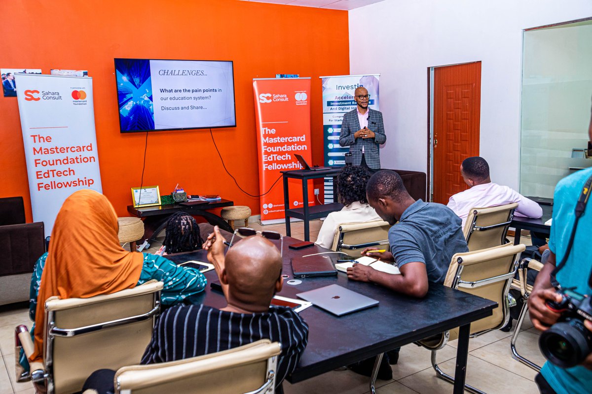 SaharaConsult_'s tweet photo. Today we kicked off Experts and Partners engagement session for Mastercard Foundation EdTech fellows, familiarizing the EdTech startups on how to navigate the new education landscape of Tanzania
@VenturesSahara https://t.co/D4lW6UoBZl