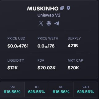 Candy171003's tweet photo. UPDATE $MUSKINHO 
Called 20K - 209K . 10X 

PRIVATE : https://t.co/A8rh3NPxlY

$KHA $ROBOFG $BTON $SIGHT $FUBB #AKIRANATA $NEO $slop #LAMDUAN #STRAWBERRY $GLIF $GAMBLE $NEOLUD https://t.co/iflY26BVN8