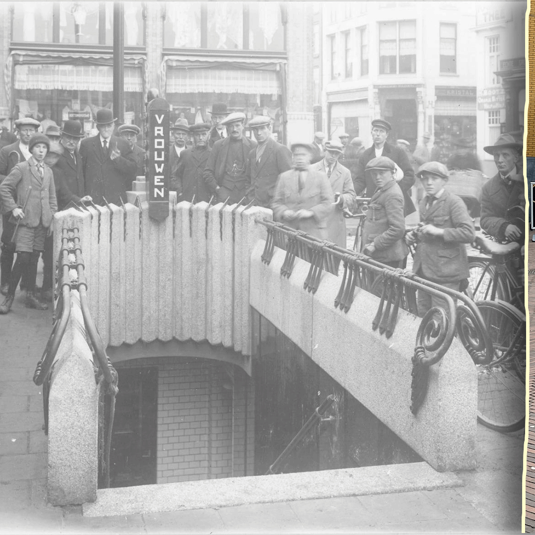 oogtv's tweet photo. De opening van het damestoilet op de Grote Markt in 1926! https://t.co/eYR82vz9HF