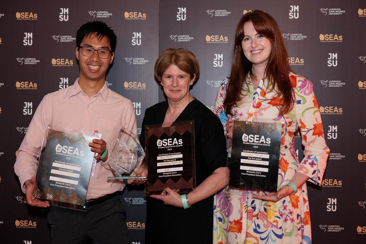 Nominations are now open for our annual Student Experience Awards for 2025 🏆

Nominate your favourite staff and students at @ljmu  who have made your student experience spectacular 🖤💛🏆 

Nominate now 👉 jmsu.co.uk/student-voice/…