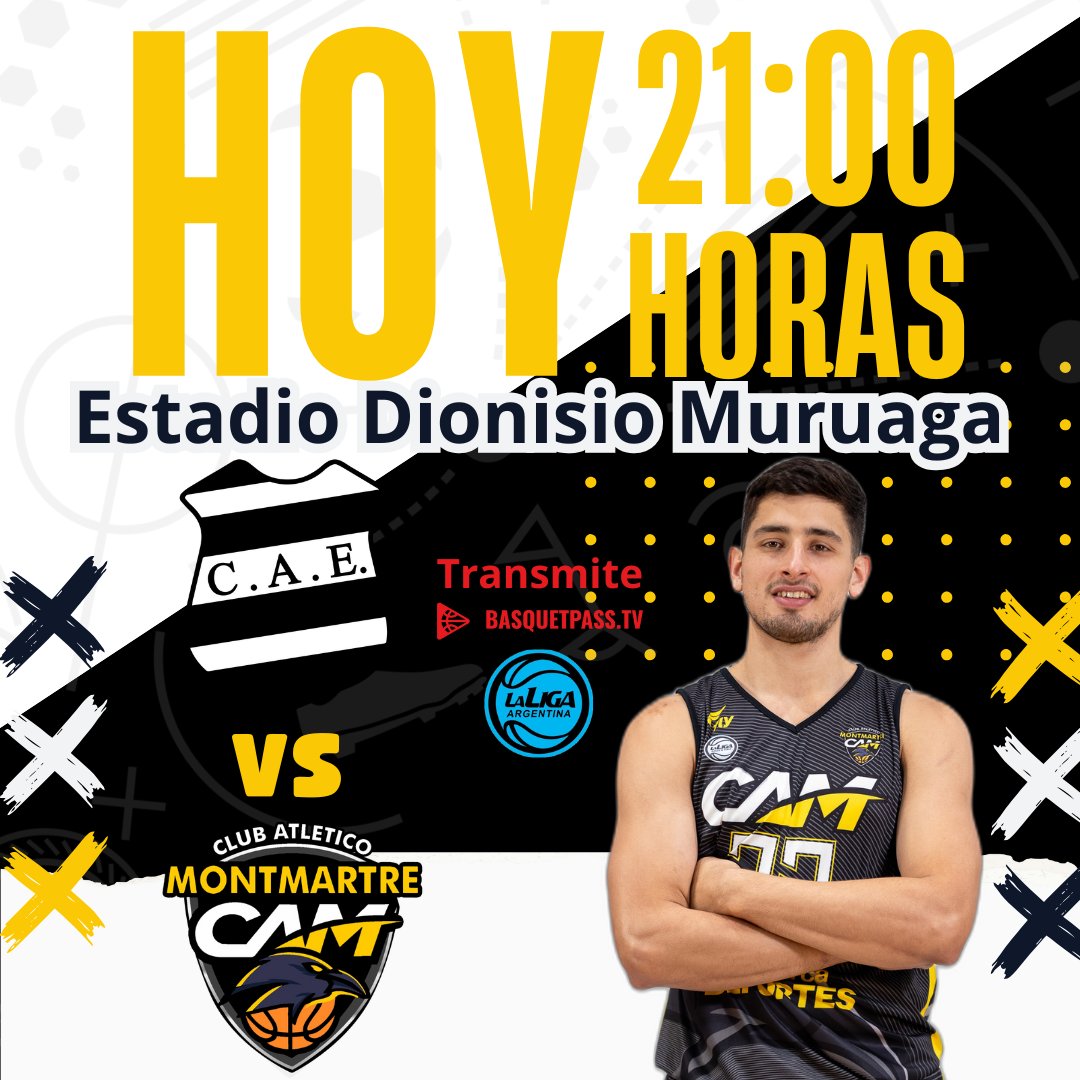 MontmartreOk's tweet photo. ‼️EMPIEZA LA PRIMERA GIRA‼️
🔜Segundo partido de la Temporada 2024/25 de la #LigaArgentina
🆚️ Estudiantes (Tucumán)
📅 Lunes 21/10
⏰️ 21 hs
🏟 Estadio "Dionisio Muruaga" (Tucumán)
📲📺 Transmite @basquetpass_arg
🖤💛 #VamosCuervo https://t.co/K0qlKI7W9w