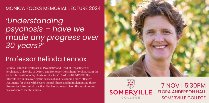 Oxford Psychiatry (@oxpsychiatry) on Twitter photo Join Prof Belinda Lennox <a href="/BLennox4/">Belinda Lennox</a> at Somerville College <a href="/SomervilleOx/">Somerville College</a> at 5.30pm on 7 November for the Monica Fooks Memorial Lecture. More information and to register: tinyurl.com/4upufhwv Join Prof Belinda Lennox <a href="/BLennox4/">Belinda Lennox</a> at Somerville College <a href="/SomervilleOx/">Somerville College</a> at 5.30pm on 7 November for the Monica Fooks Memorial Lecture. More information and to register: tinyurl.com/4upufhwv
