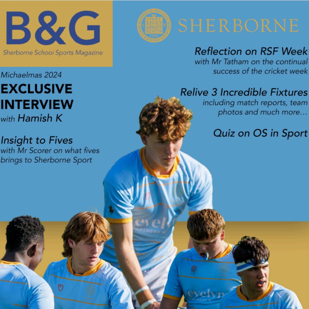 Introducing... 🥁 The first edition of Blue &amp; Gold - Sherborne School's Sports Magazine created by the boys, for the boys. 👟⚽🏏🏉

Huge congratulations to Student Editors, Will T (U6d), Henry H (U6b), and Charlie T (U6d).

Read it here: issuu.com/sherborneschoo…