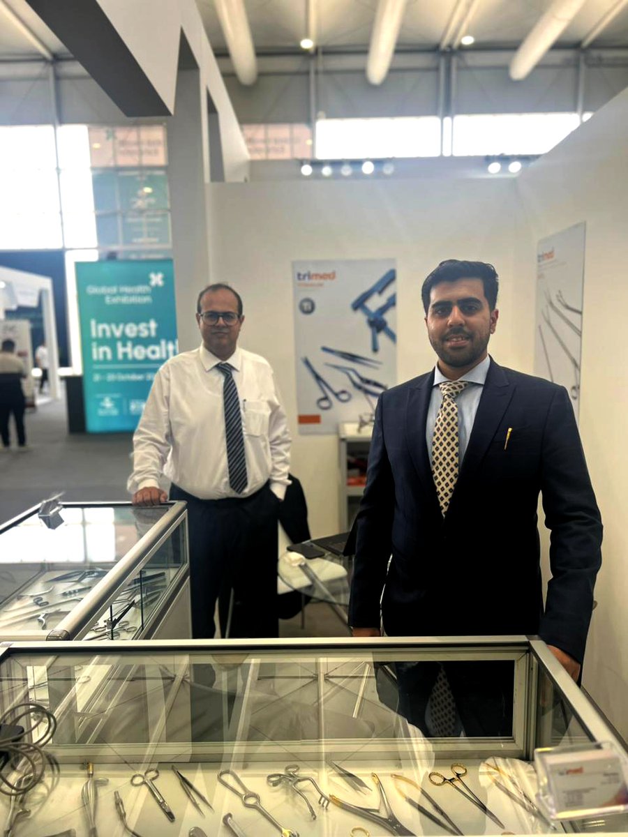 trimedltd's tweet photo. 1/2
#HappeningRightNow!
We're exhibiting at #GlobalHealthExhibition, #KSA

Discover our World of Surgical Mastery
Visit Trimed at H3A-N37
🗓️ Oct 21-23, 2024 | 📍 Malham, Riyadh, #SaudiArabia

#Trimed #SurgicalInstruments #Precision #Reliability https://t.co/ImblSVPFew