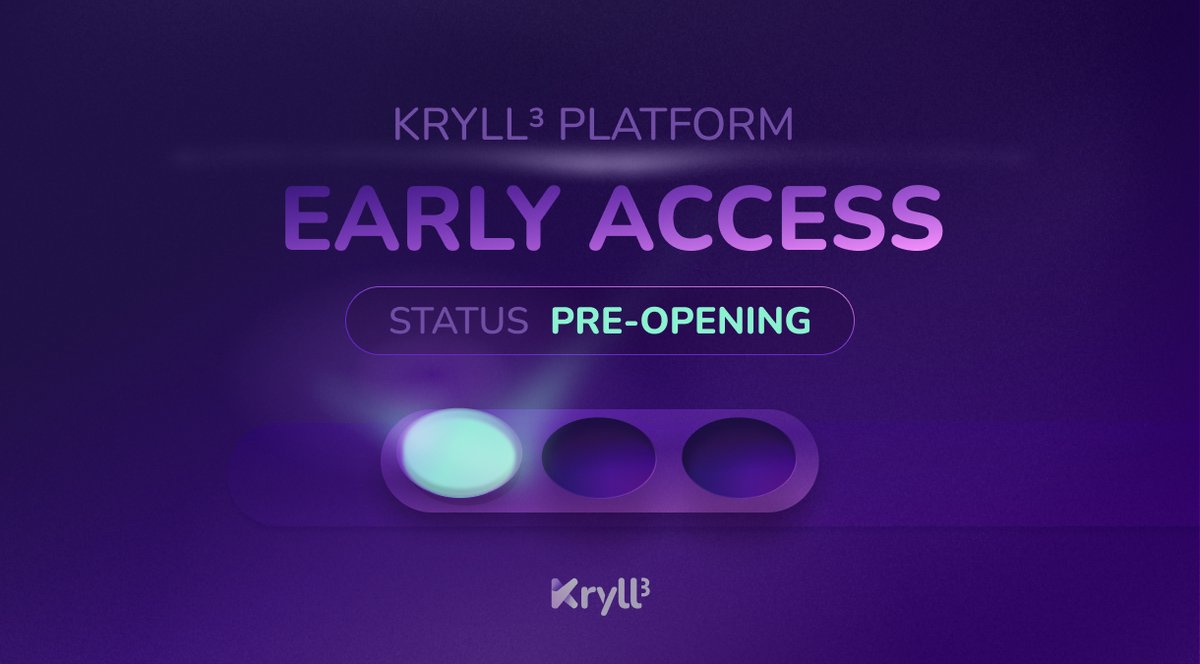 🚀 Kryll³ Early Access Pre-opening
We’re thrilled to announce a major milestone in the development of Kryll³. Today, we’re kicking off the pre-opening phase of our early access with a select group of users. This phase is crucial as it allows us to conduct initial tests under