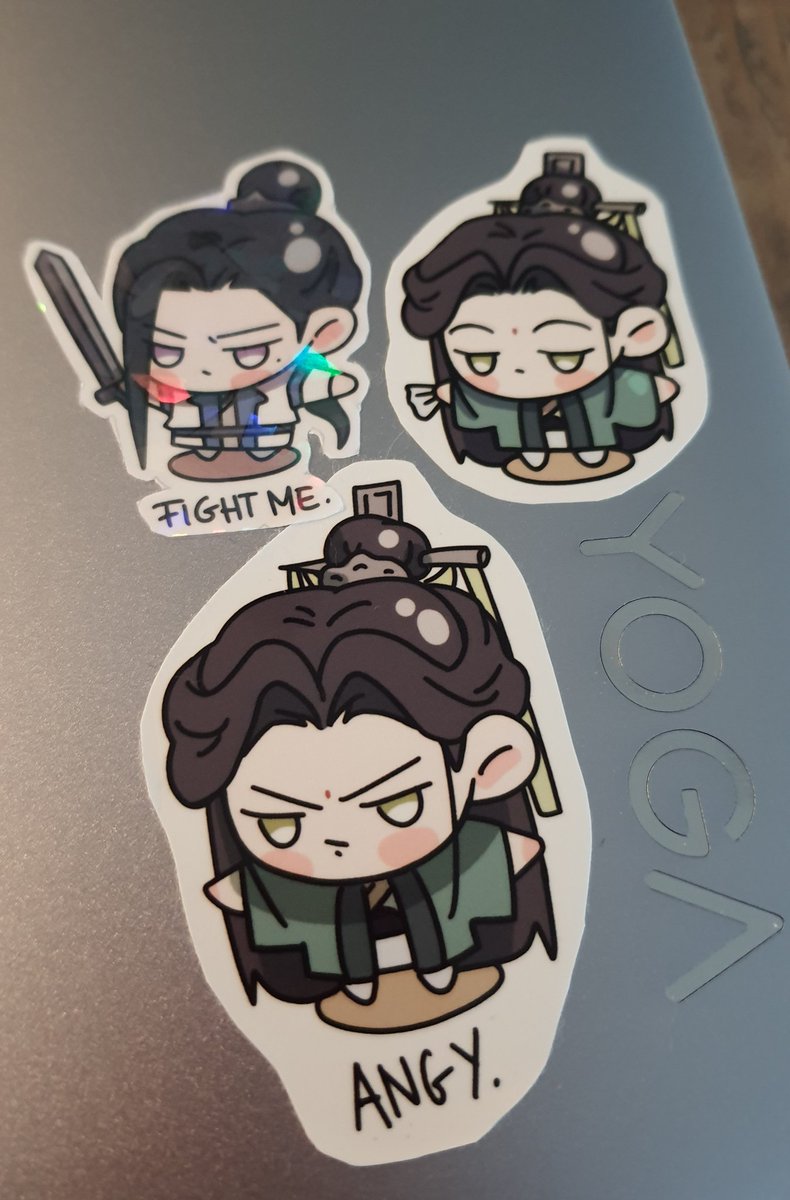 dlarri_'s tweet photo. Did a trial run to check the endurance of my #svsss stickers, and they are holding up well! It's been about two months, and they are still looking great 👀 

Still not sure if holo or gloss stickers look better 🤔 do you guys have a preference? https://t.co/OBBilQU4KX