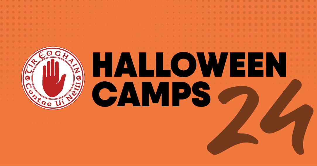 🎃 Tyrone Halloween Camps

Our Halloween Camps are now live and available for booking!

The camps take place on Wednesday 30th &amp; Thursday 31st October from 10.00am to 12.00pm. 

Camp price £10 with the Hurling camp being free. All camps are online booking only, no cash or phone