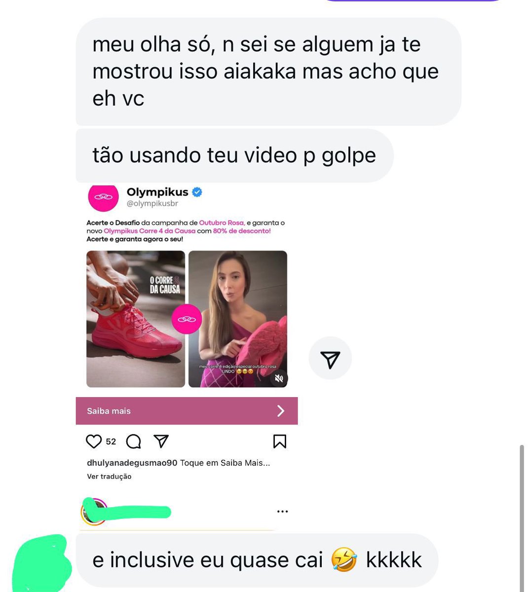 anarissonc's tweet photo. gente, infelizmente usaram um vídeo meu para divulgarem golpe… 😭😭 por sorte, meus conhecidos viram e me avisaram. 
esse desconto NÃO existe!!!!!!! não entrem em nenhum link e não completem nenhum formulário. https://t.co/qRop9vu67p