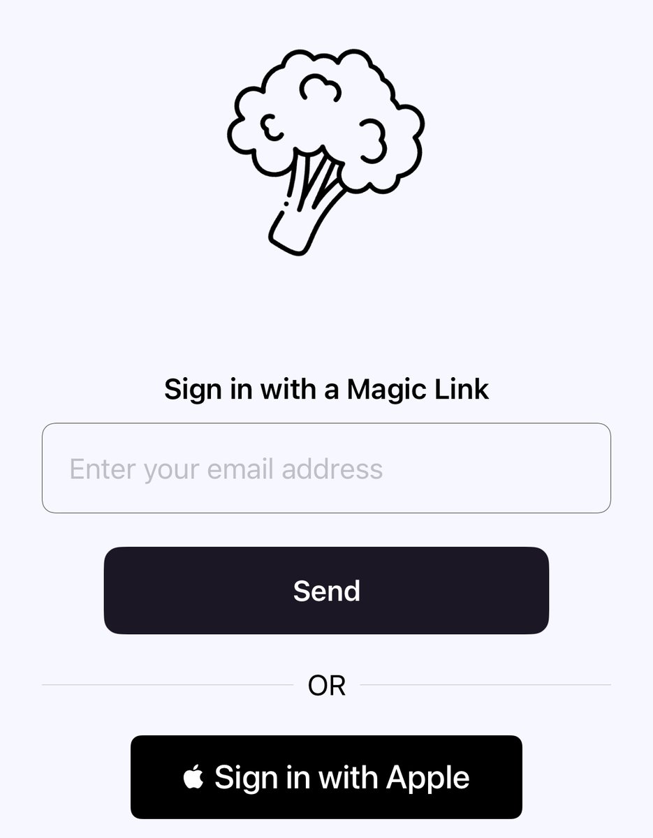 BroccoliRunning's tweet photo. You can now login with your Apple account in Broccoli! No need for email or remembering passwords. https://t.co/xwBAi4SfC1