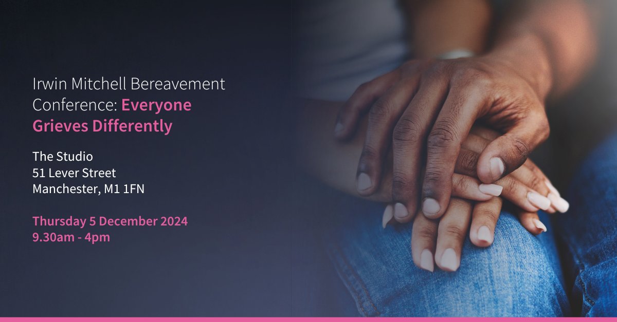 irwinmitchell's tweet image. As part of #GriefAwarenessWeek, we’re hosting our second #Bereavement conference, dedicated to supporting and guidance to those who work with individuals experiencing #Grief, and those personally affected. Register now: bit.ly/3UhUZVk