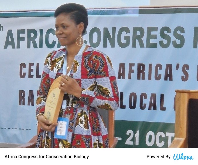 This year's Young Woman Conservation Biologist awardee has been announced!  #ACCB2024! Congratulations Florence Aghomo!