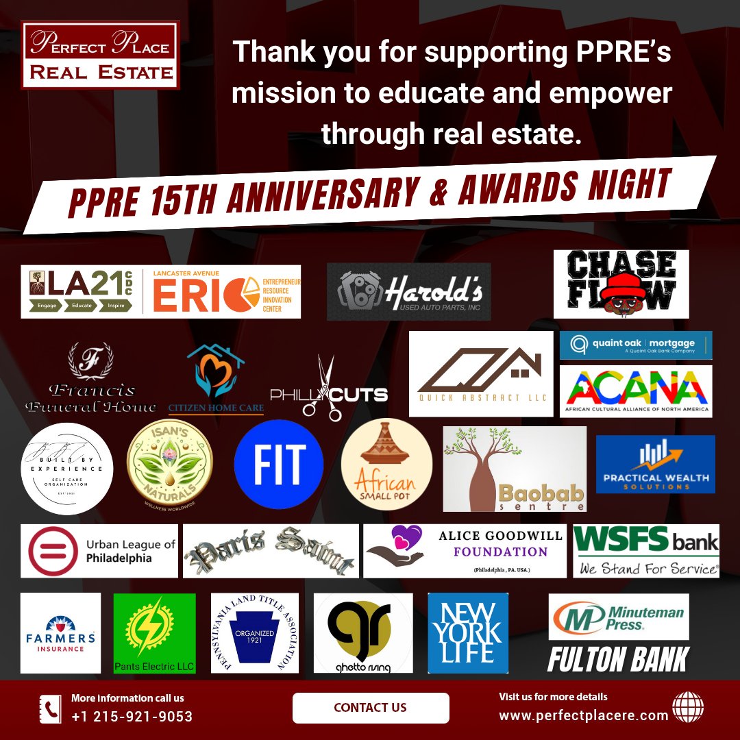 perfectplacere's tweet photo. Looking forward to the PPRE 15th Anniversary &amp; Awards Celebration next week! 🎉 Just want to take a moment to acknowledge and thank the incredible businesses and organizations.

#PPREAnniversary #AwardsNight #CommunitySupport #Grateful https://t.co/emc0GlcuWq
