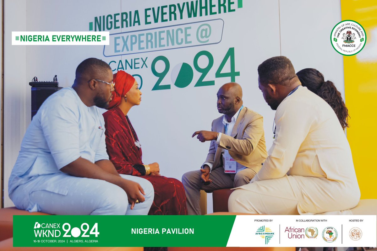 Fmactce_Nigeria's tweet photo. Nigeria’s creativity and culture shone bright at the Nigeria Pavilion from CANEX WKND 2024!
Thank you to everyone who visited and celebrated with us.
#NigeriaAtCANEX #FMACCE #CANEXWKND2024 #CreativeNigeria https://t.co/wn3p1kdveq