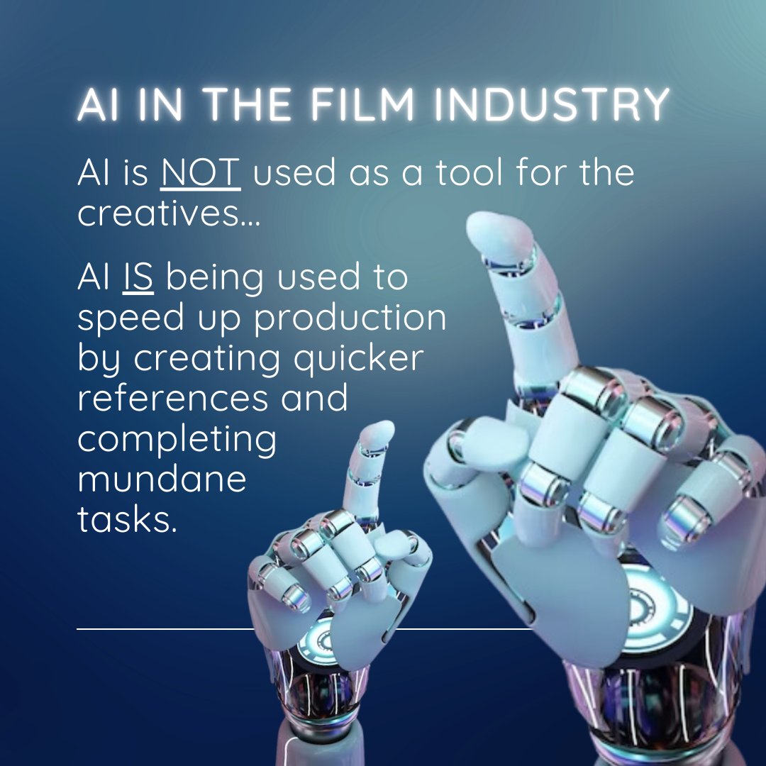rootnoteco's tweet image. AI is affecting the traditional film and TV industry, but not in the way you might think…
#ai #filmindustry #useofai #insight #content #tv #film #production