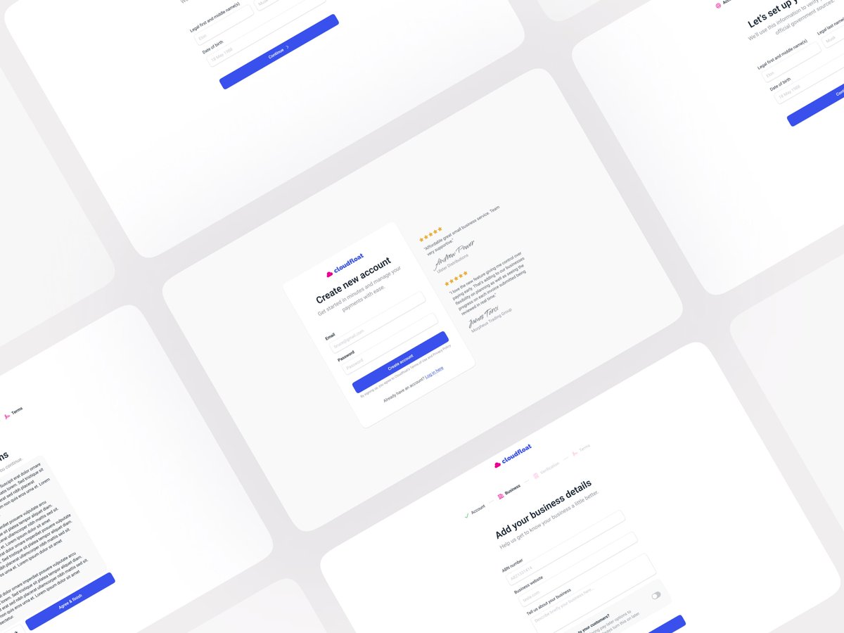 Signup process
