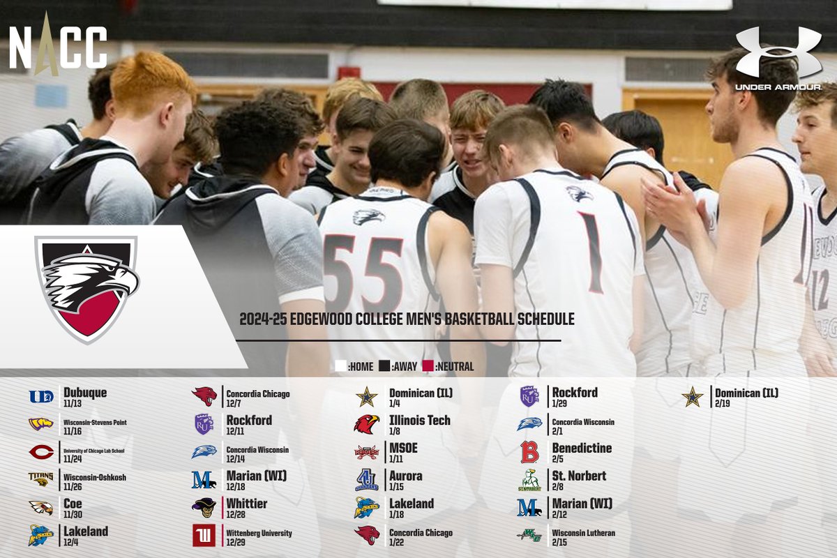 Edgewood College Men's Basketball (@eceagles_bball) on Twitter photo 2024-2025 Schedule Drop‼️
Excited for the opportunity to compete in the <a href="/d3hoops/">D3hoops/Patrick Coleman</a> Classic in Las Vegas this Winter.🦅⬆️🏀 2024-2025 Schedule Drop‼️
Excited for the opportunity to compete in the <a href="/d3hoops/">D3hoops/Patrick Coleman</a> Classic in Las Vegas this Winter.🦅⬆️🏀