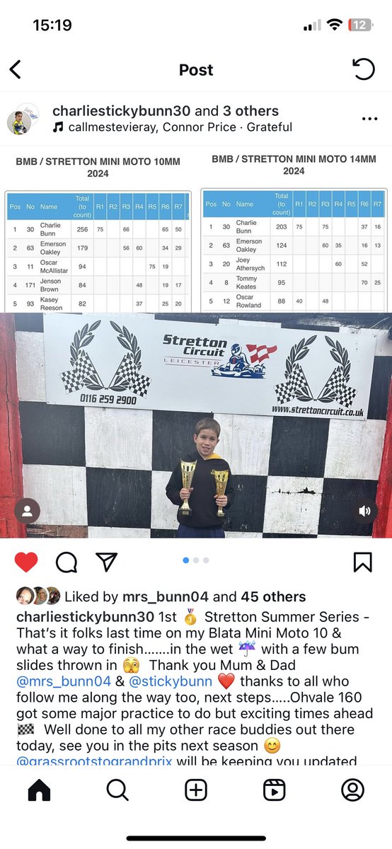 StickyBunn1975's tweet photo. So proud of Charlie. Winning the Summer Series championship 🏆https://t.co/7GcG0LP4xn https://t.co/rcowE6FM0a