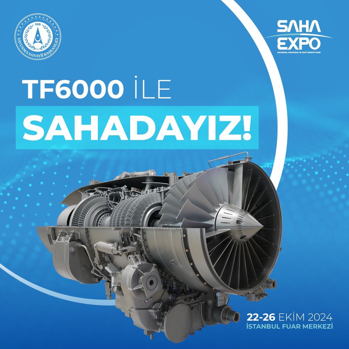 SavunmaSanayii's tweet image. ✅Tusaş tarafından geliştirilen #GÖKBEY
✅TEI tarafından geliştirilen #TF6000
✅Aselsan tarafından geliştirilen #KORAL
✅Sefine ve Aselsan iş ortaklığı ile geliştirilen #MARLİN ile #SAHADAYIZ! 

📍İstanbul Fuar Merkezi
📆22-26 Ekim 2024 

@TUSAS_TR
@TEI_TUSAS 
@Aselsan