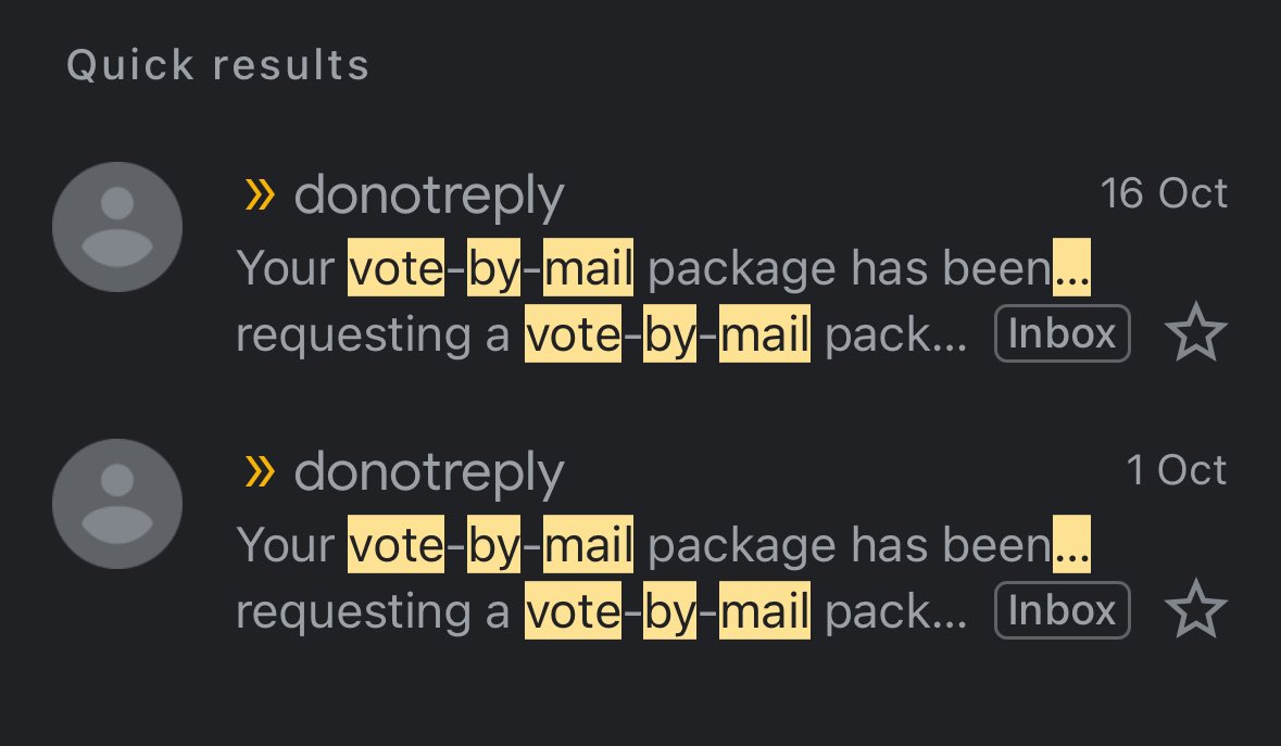 WoolWooolWhoool's tweet photo. @ElectionsBC My dad requested the Vote by Mall package TWICE and did received confirmation email TWICE.   His voting card did arrived without issue that means the address is correct.  He never received the package(s), and he was unable to go to the voting station with his disability.  Why? https://t.co/AOUS0VPuDT