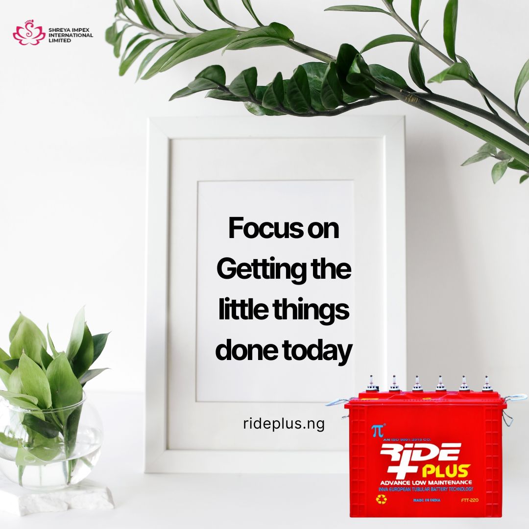 RidePlusBattery's tweet photo. It's easy to get caught up in the big picture, but real progress comes from mastering the small steps along the way. Each little task completed builds momentum and brings you closer to your bigger goals. https://t.co/AhxSCICDbs