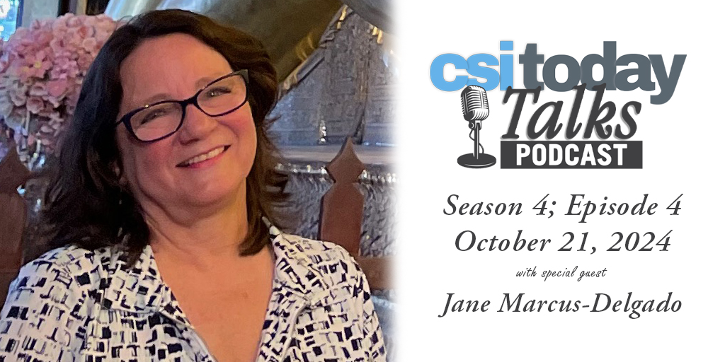 csinews's tweet image. On this week&apos;s episode of CSI Today Talks, Prof. of Political Science and Global Affairs Jane Marcus-Delgado talks about her travels and her career in mentorship at CSI. Listen here: csitoday.com

#WeAreCSI #CSITodayTalks
