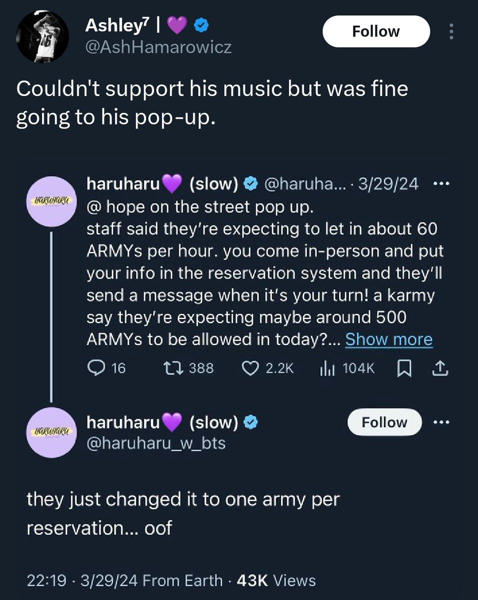 btsdeblueprint's tweet photo. don't forget how Haru sabotaged hobi during HOTS era &amp; tagged him in her ig story proudly showing him that she blocked his song that he worked hard on. Then had the fvcking audacity to go to his pop up event! 

&amp; crazy how she now acts like nothing has happened ‘!’ https://t.co/YlNEq9y6YG