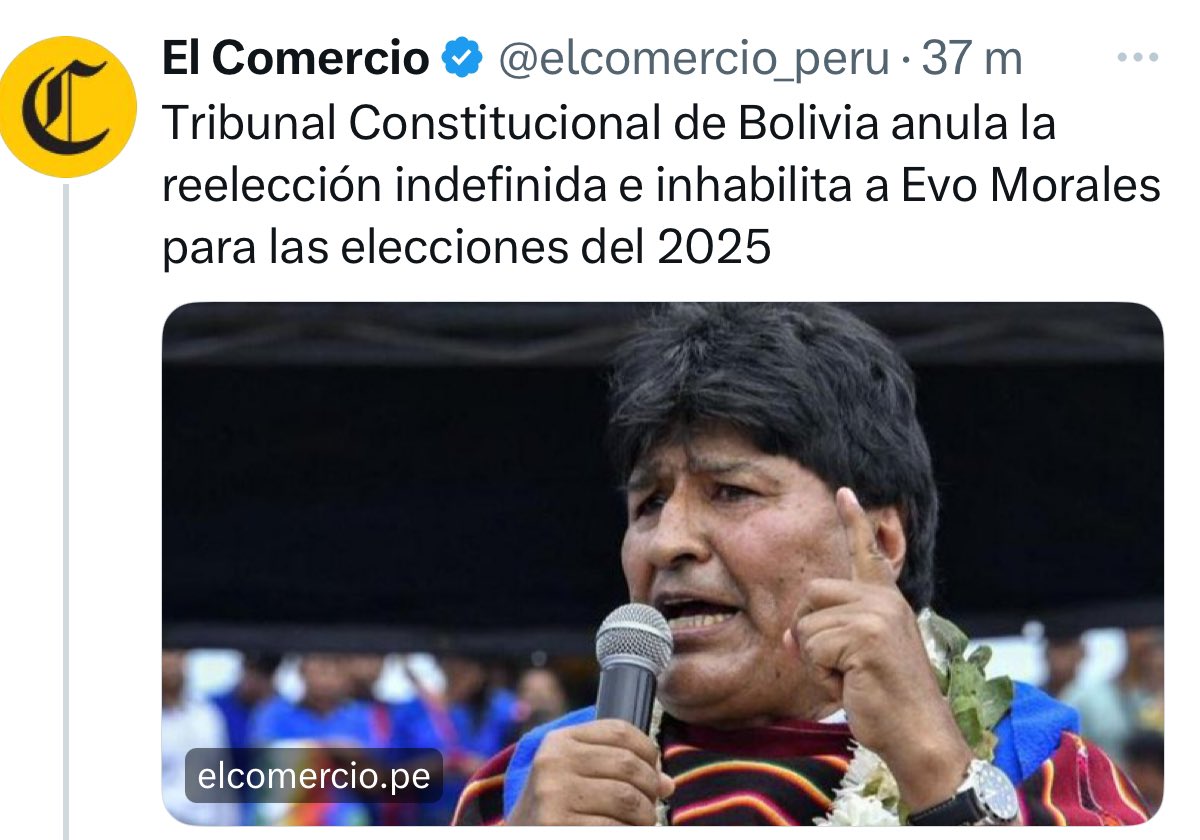 MonicaAparicioA's tweet photo. @TedRivers @evoespueblo @Csanchezberzain 🔴“La reelección indefinida no es un derecho humano” que este pederasta impuso en Bolivia, pero no hay mal que dure 100 años. 
➡️La democracia se impondrá en Latinoamérica y los dictadores irán directo al basurero de la historia. 
#NoMASEvo 
#EMASNnuncaMAS
#BoliviaEnDictadura https://t.co/WeB5GifFLY