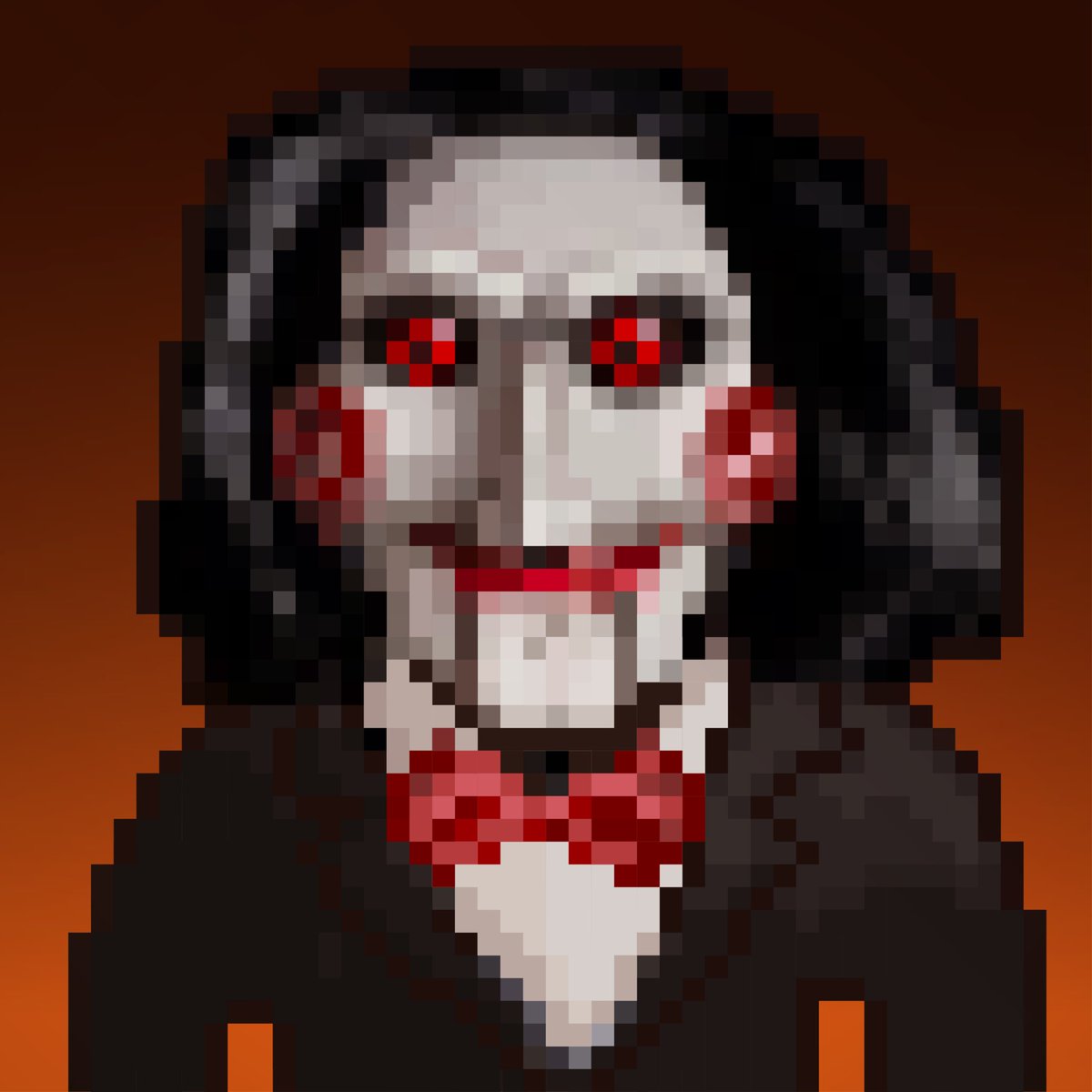 🎃 It’s Halloween season….
and it‘s time to play a game. 🔪

The top horror pick from our poll is here,
Stay tuned for more chances to join the fun!
-
#ZombieClub #Saw #pixelart 
#halloween