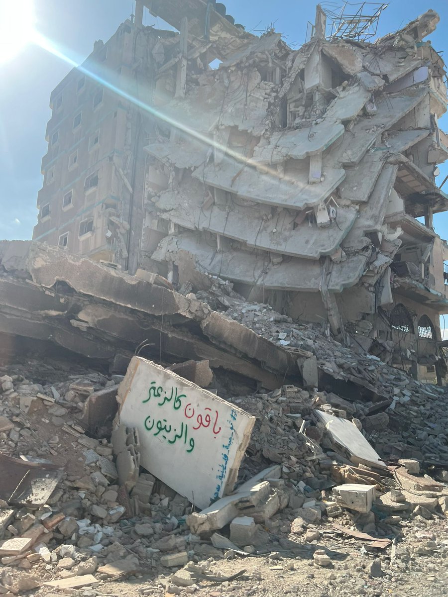 NRC_Egeland's tweet photo. NRC staff are visiting Gaza City this week, witnessing the utter devastation there as a result of Israeli bombardment. 

The scale of destruction is truly shocking. They were able to speak with those who had fled North Gaza, most of which is under tight siege.

1/2 https://t.co/eHwG61HxdZ