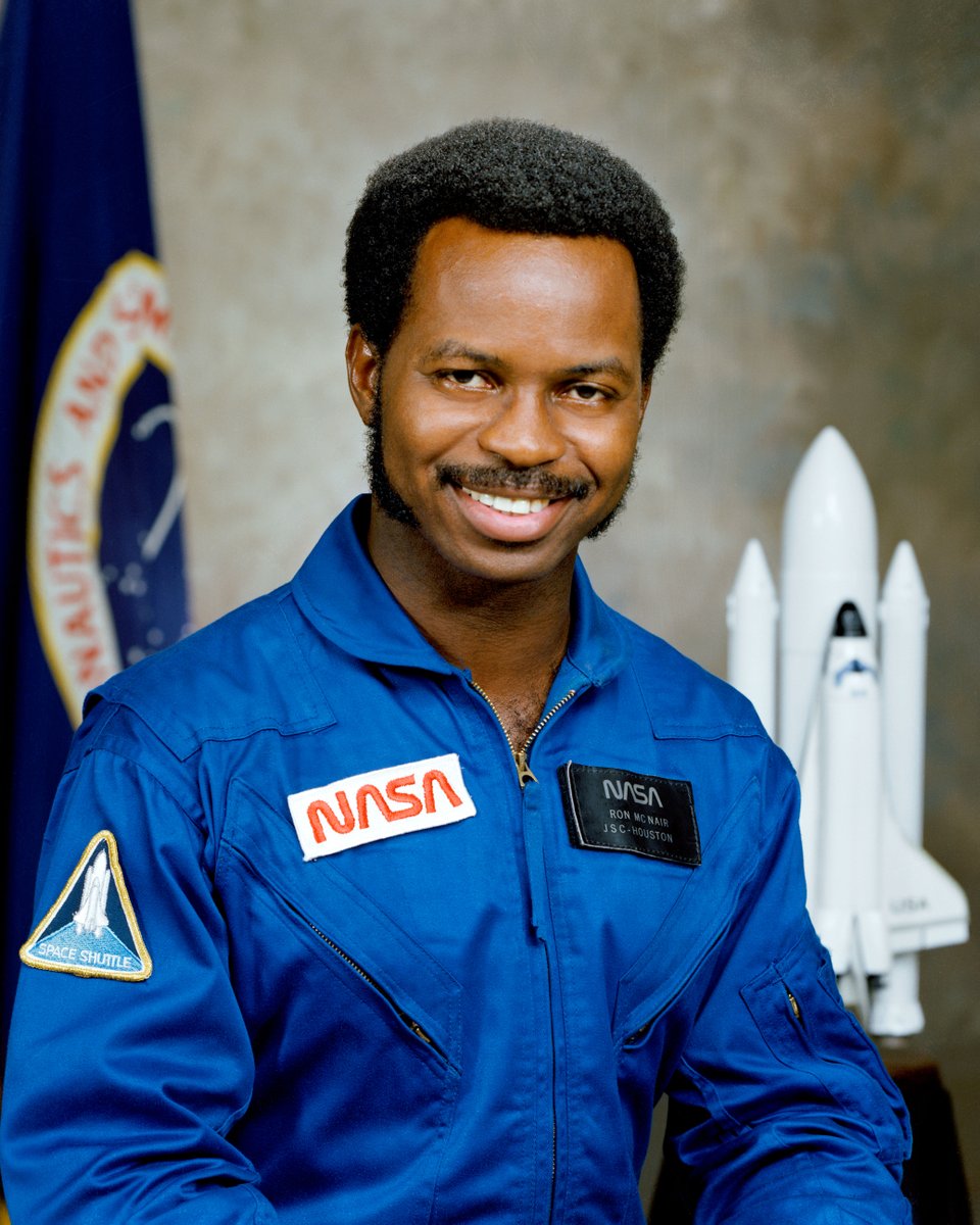 On his birthday, #NASARemembers Ron McNair. McNair was a Ph.D. in physics, black belt karate instructor, jazz saxophonist, and an astronaut. In 1984, he flew to space on his first NASA mission, tragically perishing in the Challenger accident 2 years later. go.nasa.gov/3YbKog9