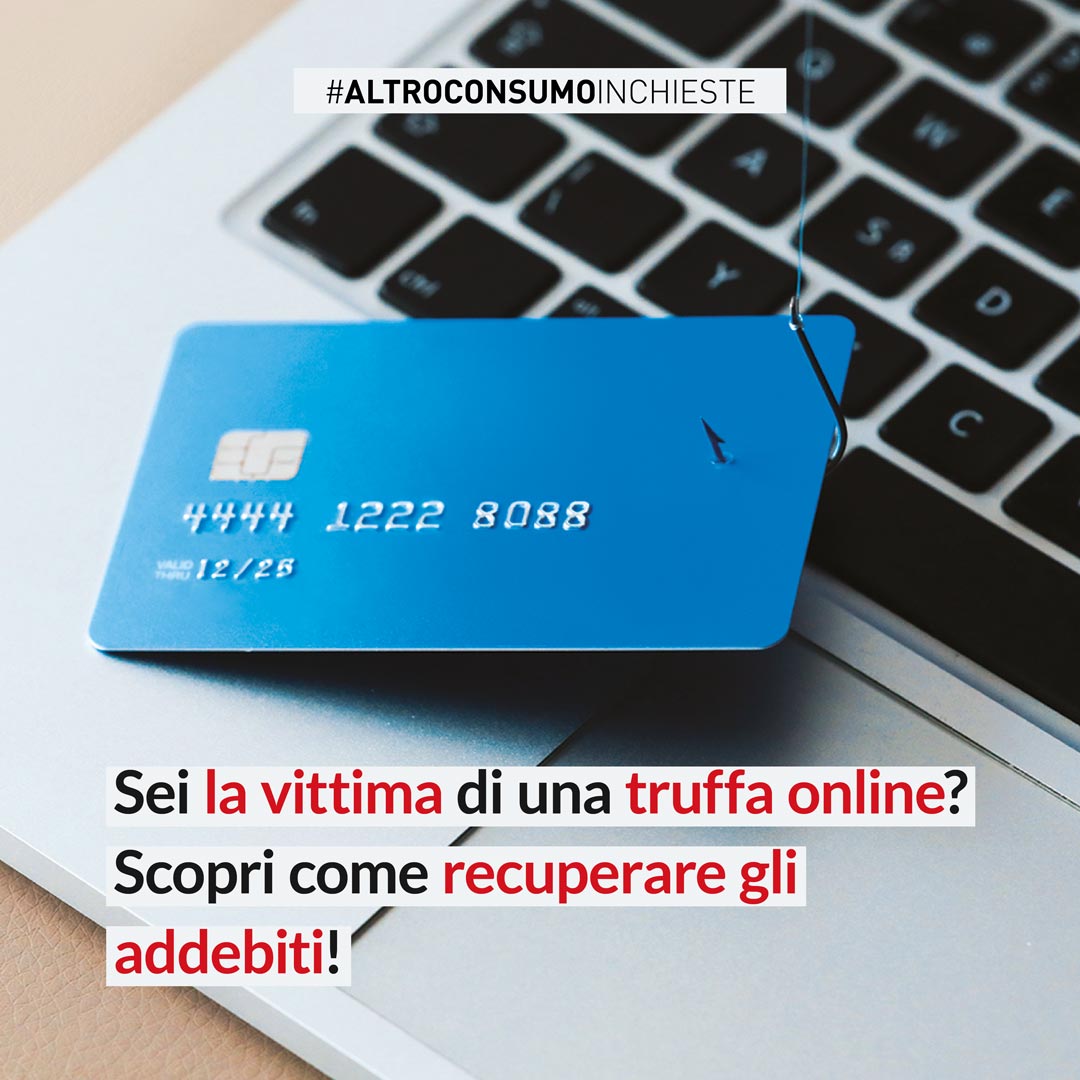 Altroconsumo's tweet photo. Se sei vittima di una #truffatelematica, puoi chiedere il rimborso alla tua banca.
Aderisci alla nostra azione collettiva e scarica il modello di reclamo da inviarle:
https://t.co/GOpmgMtaEO https://t.co/V2fvEoCJgL