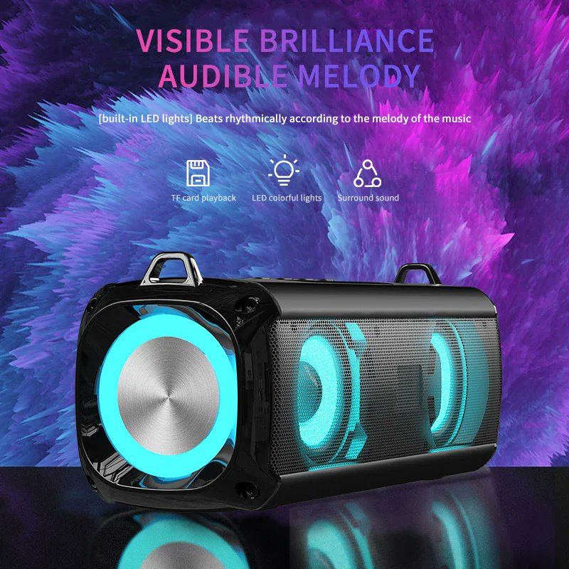 ShlingShop's tweet image. The colorful LED lights create a vibrant atmosphere, making this speaker a stylish and fun companion for your music needs.

#BluetoothSpeaker #PortableSound #LEDLightShow #BassEnhanced #WirelessMusic

shling.shop/products/popul…
