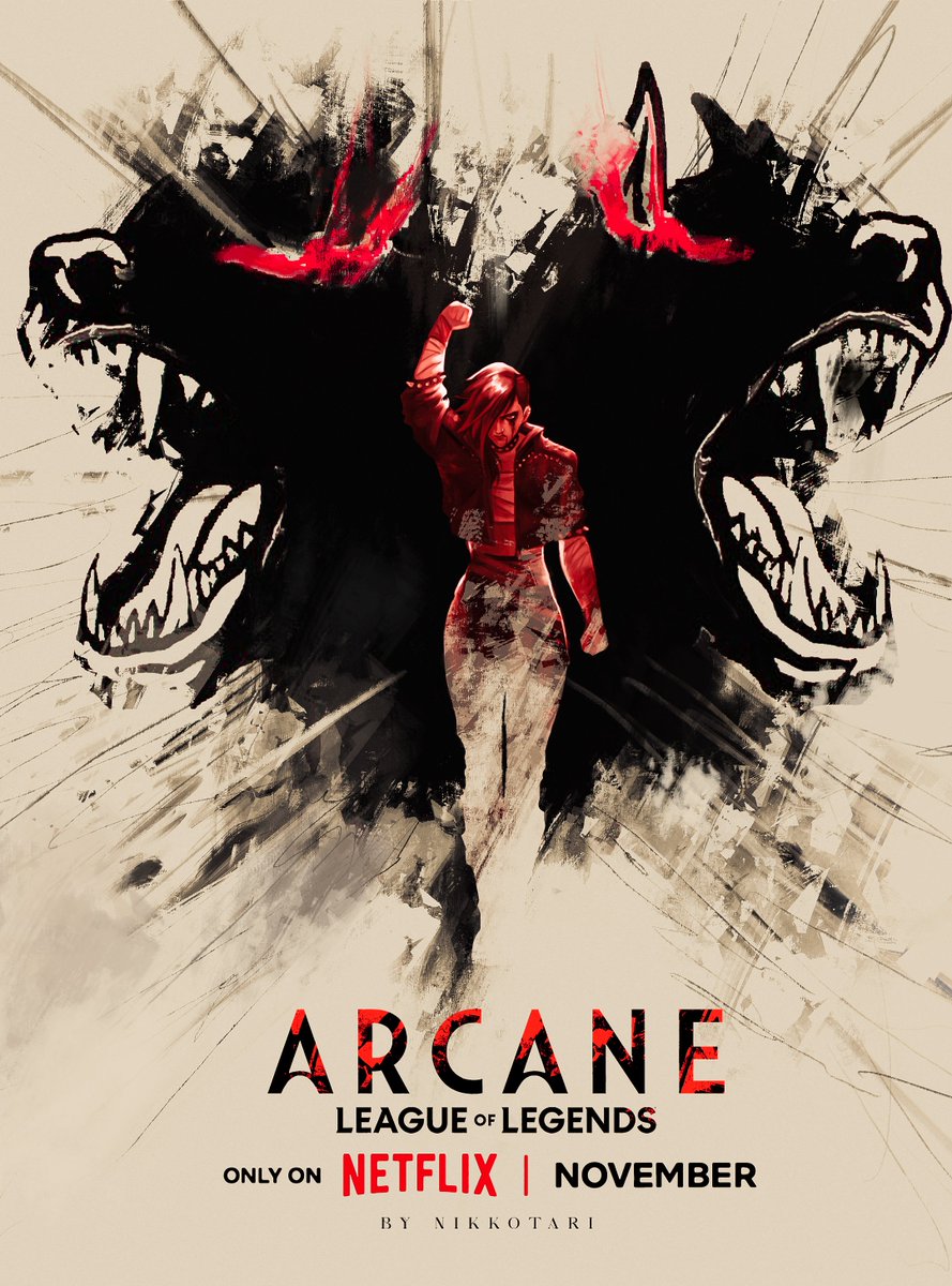 nikkotari's tweet photo. The Crow and Wolf 
#Arcane https://t.co/pMZ8CMEcN5