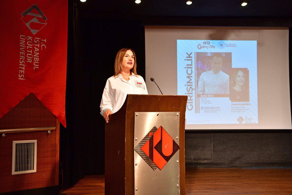 IKUedu's tweet photo. İKÜ Genç Ofis ile T.C. Gençlik ve Spor Bakanlığı iş birliğinde düzenlenen "Girişimcilik" başlıklı konferansta; PetChef Rafet İnce ile Sapori Gıda CEO'su Ferda Ulaşoğlu öğrencilerimiz ile bir araya geldiler.

@ChefRafetince https://t.co/9glBWV7NLf
