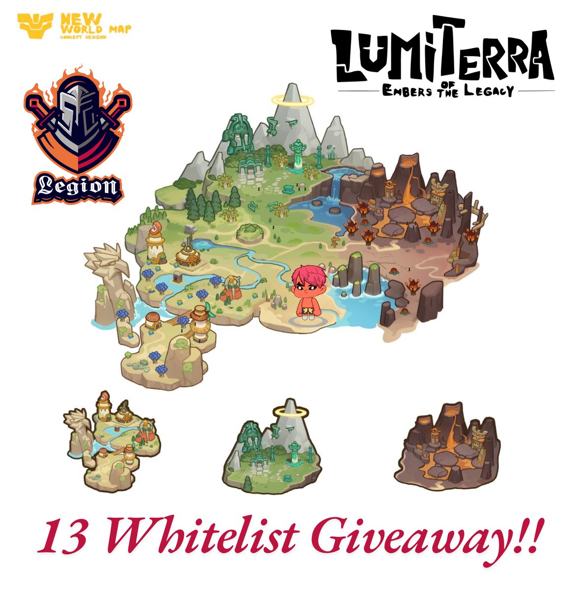 I just got 13 (lucky!) #CBT2 whitelists for you! This is going to be HUGE—can’t wait to play Lumiterra again.

I have to send the winners in 2 days, so don’t miss out!

Steps to enter:

Follow: <a href="/MemeStopLegion/">𝕷𝖊𝖌𝖎𝖔𝖓.𝖗𝖔𝖓</a> &amp; <a href="/LumiterraGame/">Lumiterra</a>
Hold at least 1 Fragment (it’s free!):