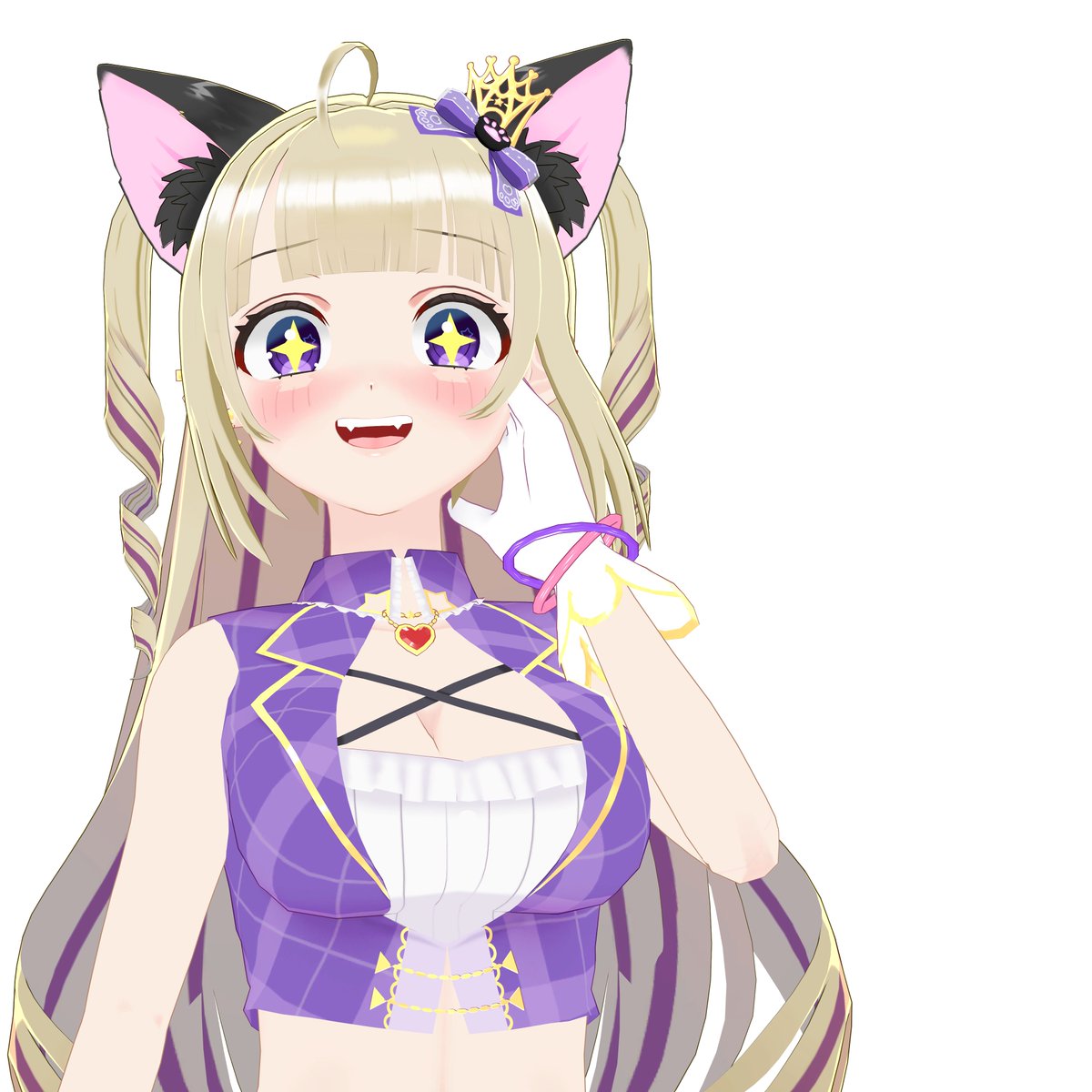 「モ、モンスターしゅごい仕事を進める手が止まらないのぉ～～～～ 」|猫田 リルオ🐾💜🖋のイラスト