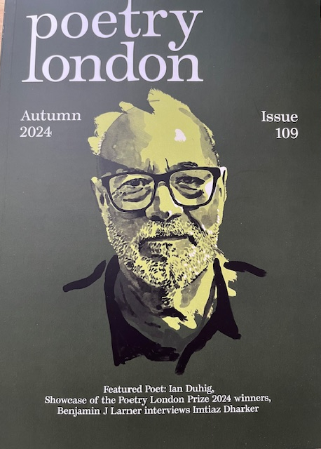 Ian Duhig FRSL (@ianduhig) on Twitter photo New <a href="/poetrylondon/">Poetry London</a> arrived with <a href="/Idharker/">Imtiaz Dharker</a> interviewed; prose by <a href="/BetaRish/">Rishi Dastidar 🔱🌊</a>, <a href="/IsabelleBaafi/">Isabelle Baafi</a>, Vidyan Ravinthiran and Declan Ryan; poems by <a href="/pascalepoet/">Pascale Petit FRSL🐅🌳🦜🌳🐆</a>, <a href="/DerynRJ/">Deryn Rees-Jones</a>, <a href="/MissLizBerry/">Liz Berry</a>, <a href="/BorisDralyuk/">Boris Dralyuk</a>, <a href="/KathleenJamie/">Kathleen Jamie</a>, Scott McKendry, James Conor Patterson and, er . . . Thanks <a href="/NiallCPoetry/">Niall Campbell</a> New <a href="/poetrylondon/">Poetry London</a> arrived with <a href="/Idharker/">Imtiaz Dharker</a> interviewed; prose by <a href="/BetaRish/">Rishi Dastidar 🔱🌊</a>, <a href="/IsabelleBaafi/">Isabelle Baafi</a>, Vidyan Ravinthiran and Declan Ryan; poems by <a href="/pascalepoet/">Pascale Petit FRSL🐅🌳🦜🌳🐆</a>, <a href="/DerynRJ/">Deryn Rees-Jones</a>, <a href="/MissLizBerry/">Liz Berry</a>, <a href="/BorisDralyuk/">Boris Dralyuk</a>, <a href="/KathleenJamie/">Kathleen Jamie</a>, Scott McKendry, James Conor Patterson and, er . . . Thanks <a href="/NiallCPoetry/">Niall Campbell</a>